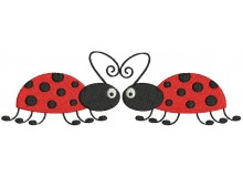 Stickdatei - Marienkäfer Pärchen